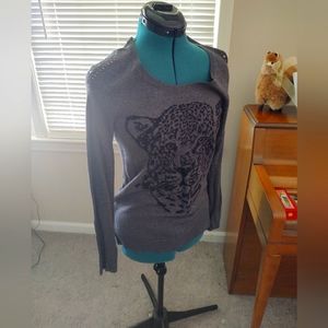 Rock & Republic xs leopard sweater